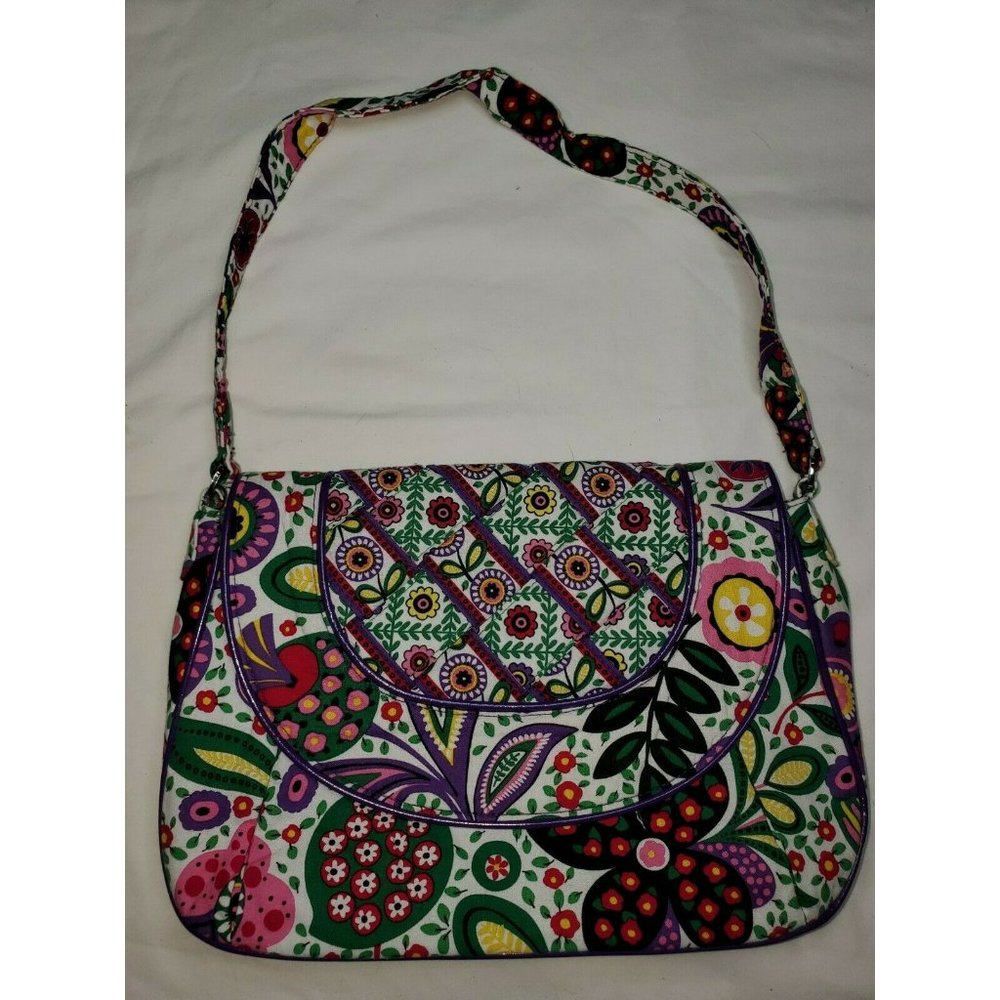 VERA BRADLEY Flap Shoulder Bag VIVA LA VERA Shoulder Purse